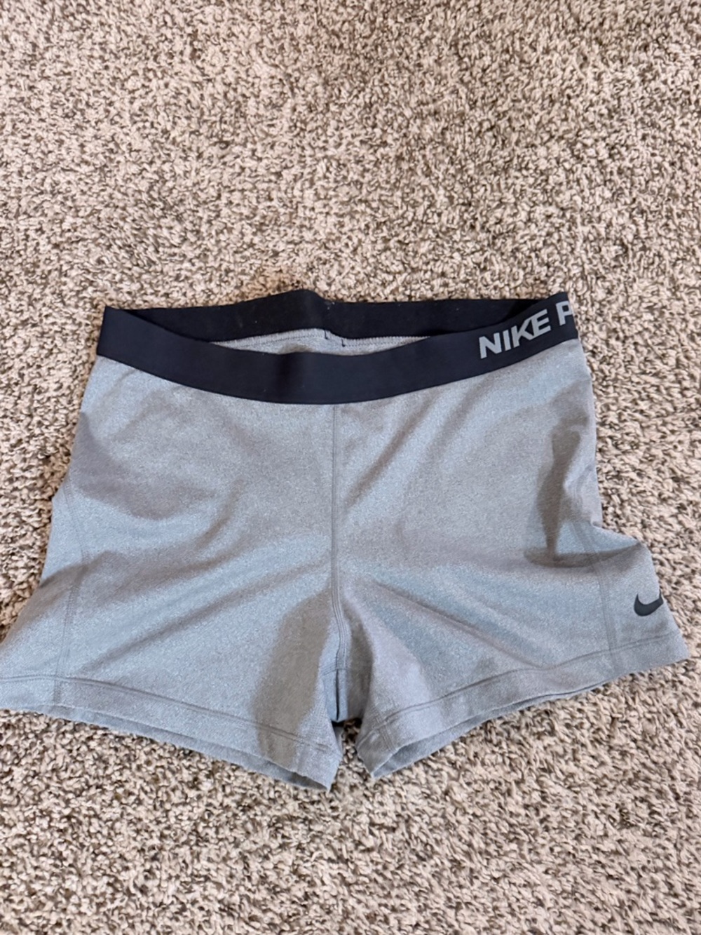 Nike Gray & Black Kids Bike Shorts